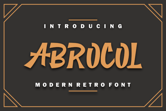 Abrocol Typeface for Elegant Business Branding