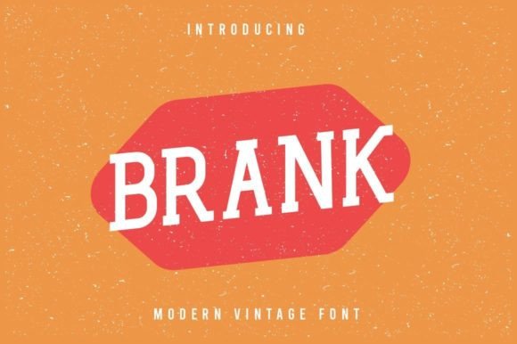 Brank Typeface: A Modern Retro Sans Serif