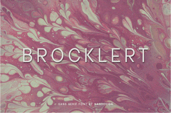 Brocklert: A Clean Sans Serif Font for Business Branding
