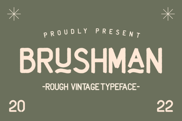 Brushman Font: A Vintage Typeface for Handmade Brands