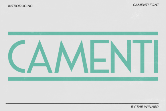 Camenti: A Modern Sans Serif Typeface for Elegant Branding