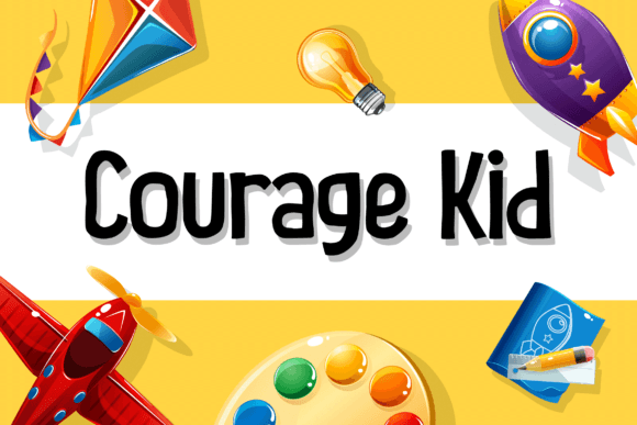 Courage Kid Font for Handmade Makers
