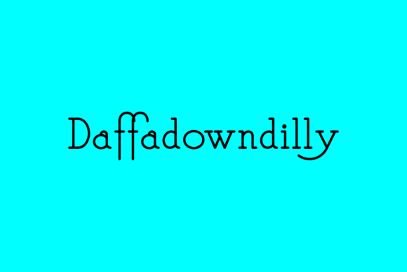 Daffadowndilly Font for Elegant Business Branding