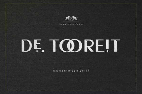 De Tooreit Font for Modern Craft Branding