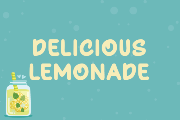 Delicious Lemonade: A Natural Handwritten Typeface for Editorial Design