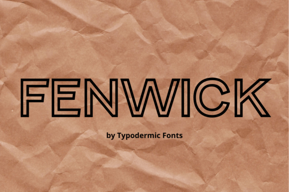 Fenwick: A Distinctive Sans Serif Typeface for Web Design