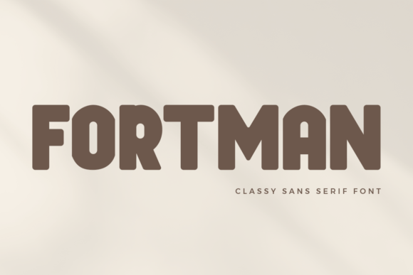 Fortman Typeface for Handmade Branding