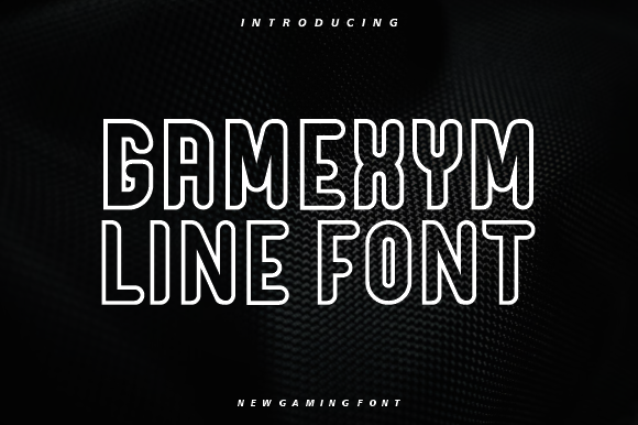 Gamexym Line: A Modern Geometric Typeface