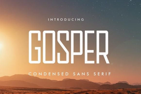 Gosper Font: Futuristic Sans Serif for Modern Logotypes