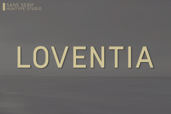 Loventia: A Thin Typeface for Clean Branding