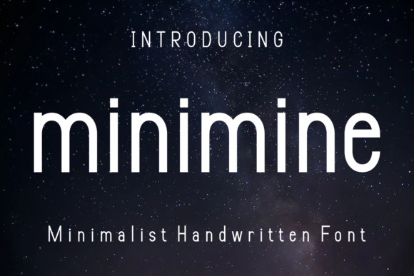 Minimine: A Clean Sans Serif Typeface for Modern Editors