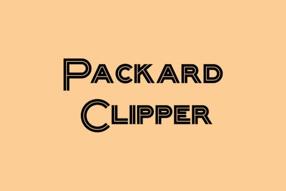 Packard Clipper: A Playful Typeface for Branding