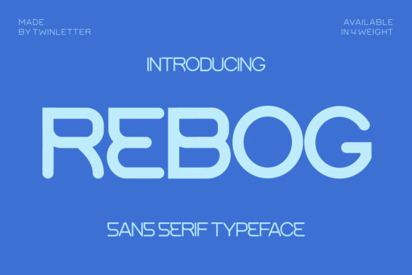 Rebog Typeface for Modern Brand Identity