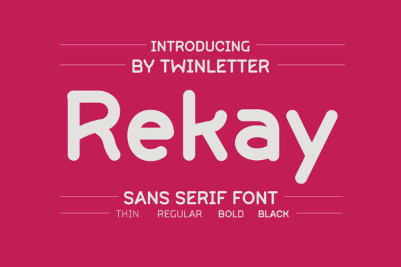 Rekay: A Clean Sans Serif Font for Modern Editorial Design