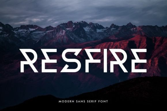 Resfire Typeface for Modern Maker Branding