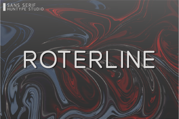 Roterline: A Minimalist Sans Serif Typeface for Modern Editors