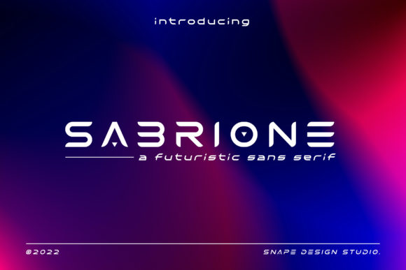 Sabrione: The Modern Futuristic Font for Bold Campaigns