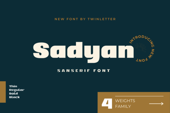 Sadyan: A Graceful Sans Serif Font for Modern Web Design