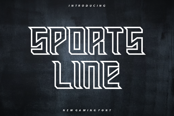 Sports Line: A Modern Game Font for Web Design