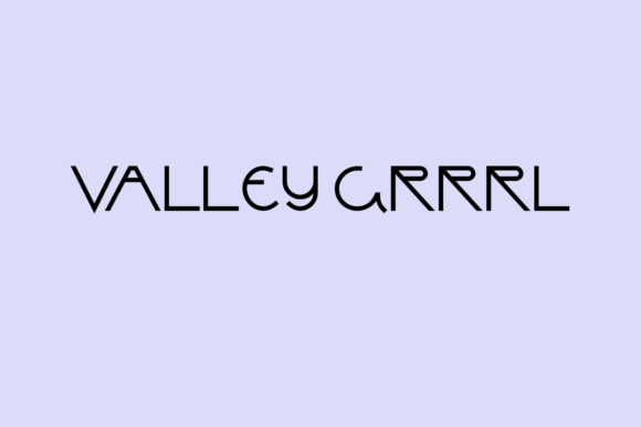 Valley Grrrl Font: A Lean Sans-Serif for Modern Design