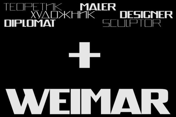 Weimar Typeface for Bold Brand Identity